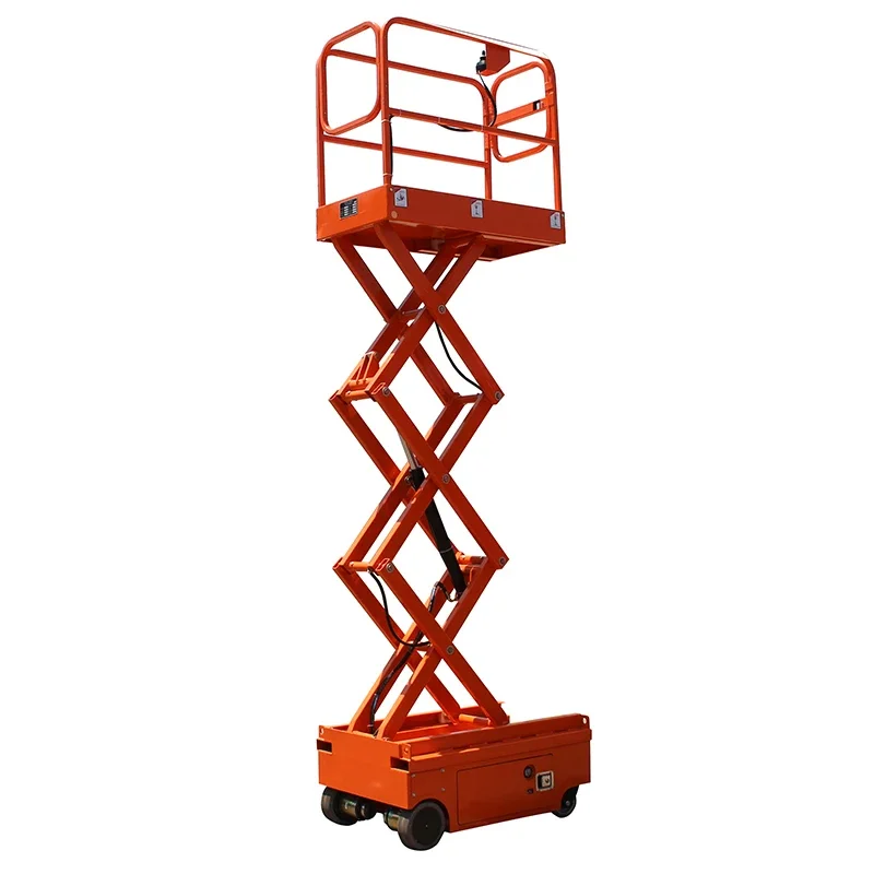 Self Propelled small scissor lifting machine air lifting jack lift for maintenance warehouse