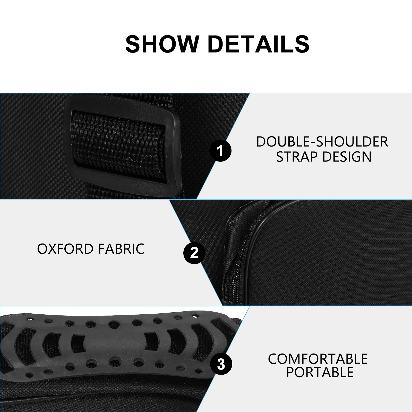 

1pc Ukulele Backpack Guitar Case Padded Travel Bag with Zippers Oxford Fabric Adjustable Straps Small Gig Pouch Durability