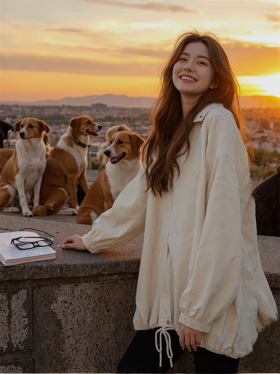 

Куртки с отложным воротником, двусторонняя демисезонная куртка для женщин, летняя светоотражающая дышащая куртка на пуговицах для катания на коньках