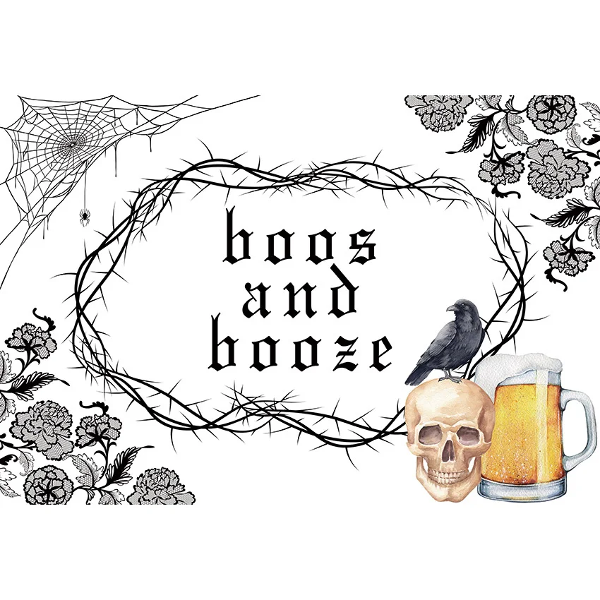 Mehofond Hintergrund Boos und Schnaps Spinne Web Reben Blume Dekoration Poster Halloween Banner Fotografie Hintergrund Foto Requisiten