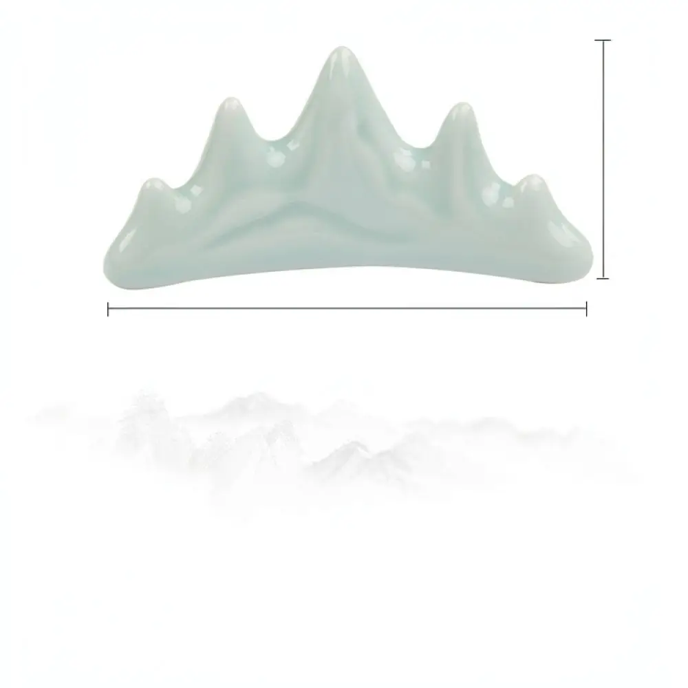 Exquisite Porcelain Brush Rest Five Peak Pen Holder Classical Stationery Desk Ornament Artistic Gift For Calligraphy