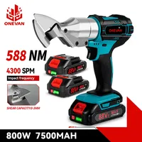 ONEVAN Electric Iron Scissors Metal Cordless Cutting Iron Shear Sheet Carbon Steel Cutter Power Tools For 21V 18V Battery