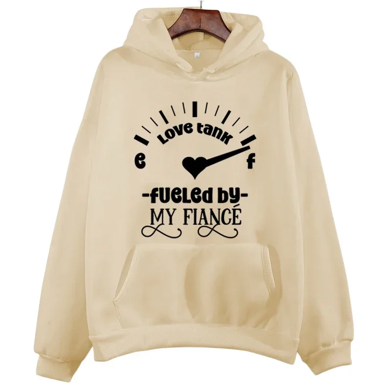 Fueled By My Fiance/my Fiancee  Lover Hooded Sweatershirt Couple Hoodies Women Men Couple Hoodies Long Sleeve Hoodies