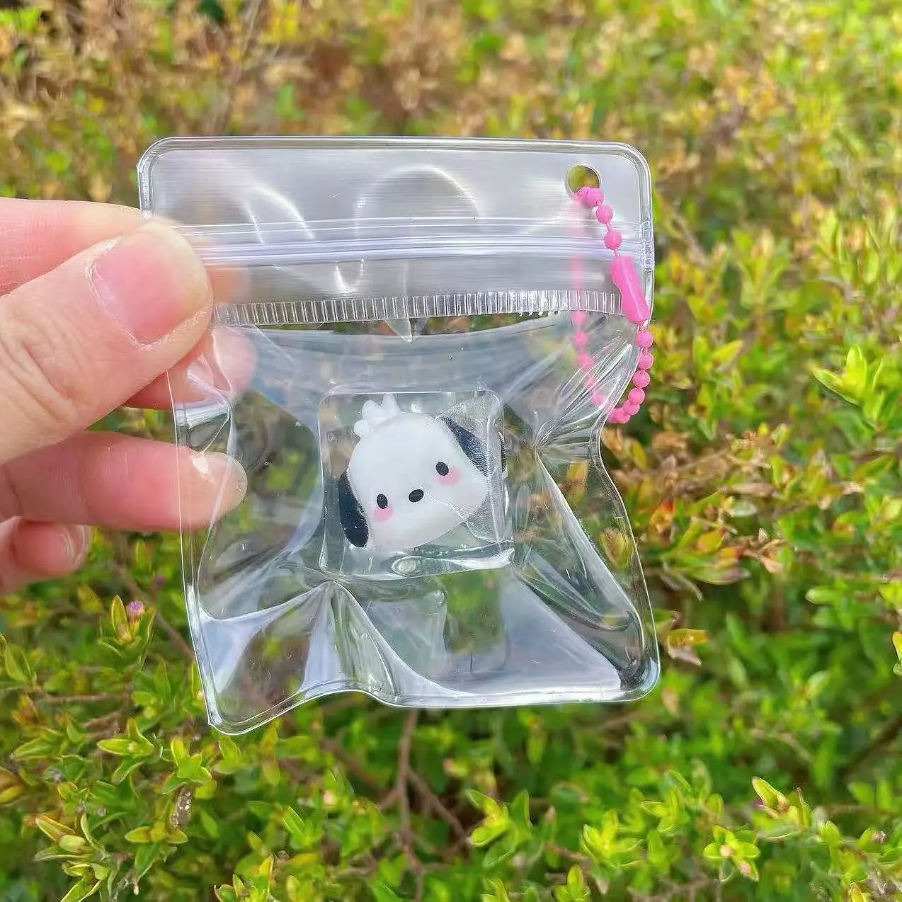 10/30PCS Ice Sanrio Hello Kitty Cube Pinch Music Little Nose Ga Decompression Toy Simulation Mini Pinch Bag Pendant Key Pendant view 3
