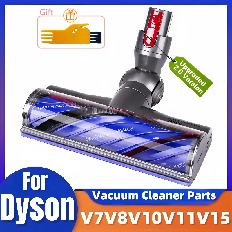 Para aspirador de pó dyson v10 v11 v7 v8 v15, peças de cabeça de limpeza de acionamento direto, peças de reposição de cabeça de motor, fixação de escova de turbina