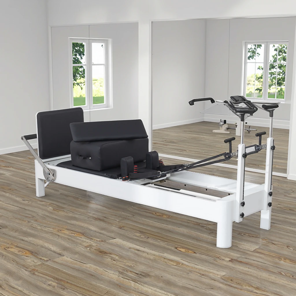 

Hot Sale Adjustable Aluminium Reformer Bed for Pilates for Body Building and Health Popular Among Studios