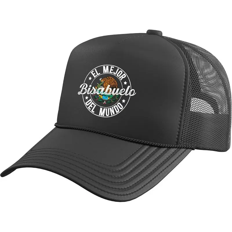 El Mejor Bisabuelo Del Mundo Great Grandpa Bisabuelo Trucker Hat With Adjustable Mesh Back