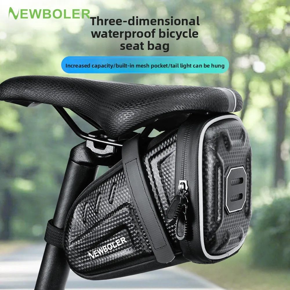 2025 NEW Waterproof Bicycle Saddle Bag - Reflective Striped Tool Holder for MTB/Road Bike Cycling Accessories