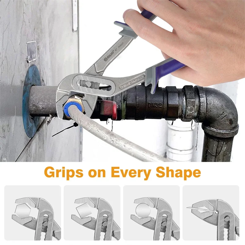ユニバーサル調整可能なパイプレンチ大開口プライヤー 8 インチウォーターポンププライヤー浴室レンチ配管パイプレンチ