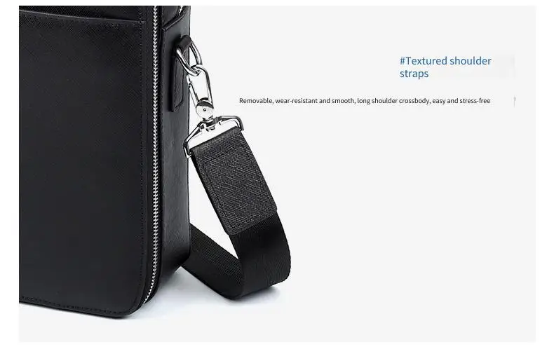 Echtleder Herren-Aktentasche Rindsleder Business Multifunktionale Laptoptasche Große Kapazität Handtasche – Detail 22