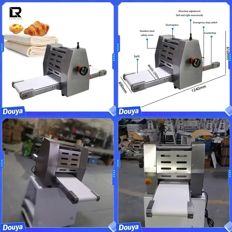Commercial Semi-sutomatic Bakery Equipment Bread Croissant Dough Sheeter Machine for Sale