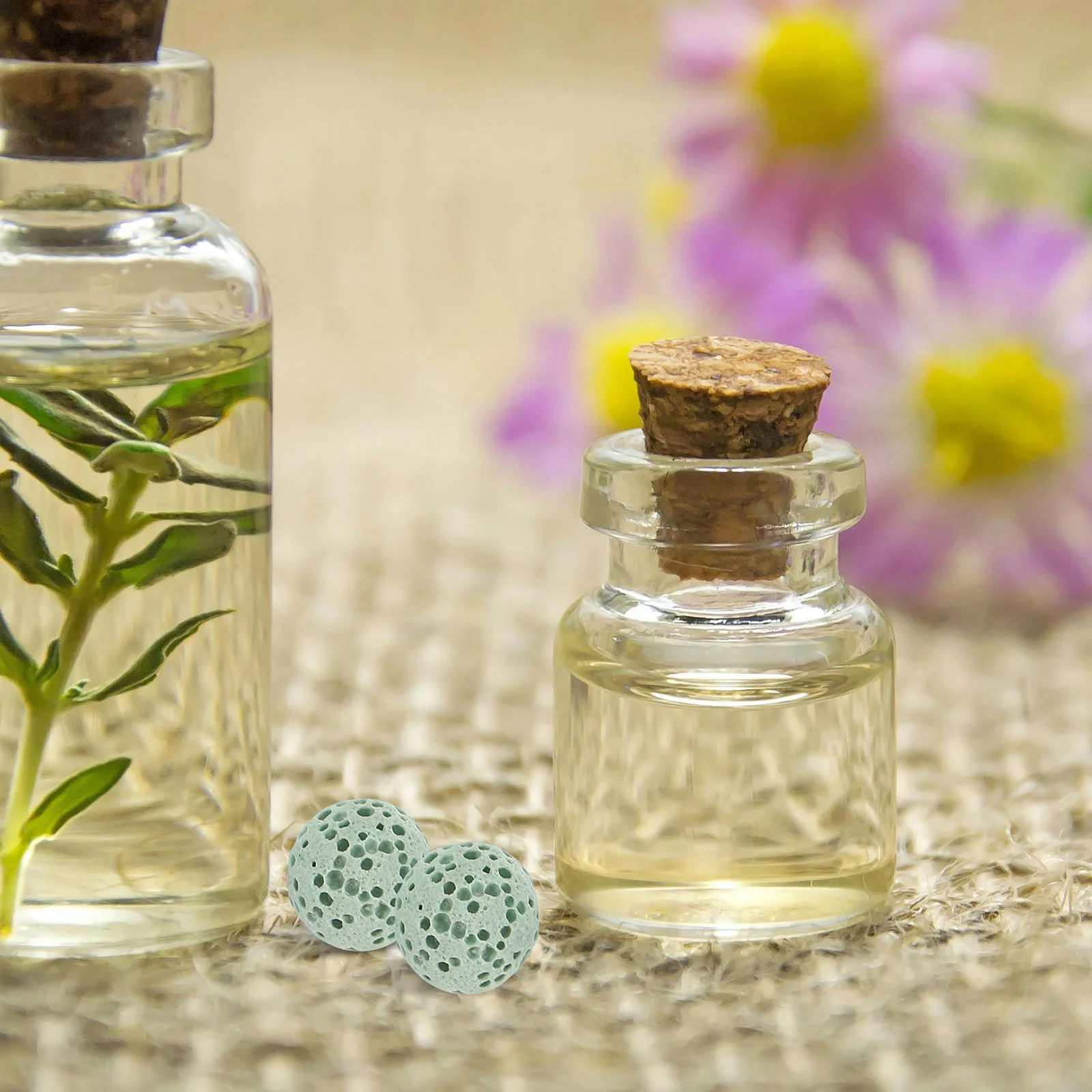 

39Pcs Car Aroma Beads Round Lava Rock Unscented Longlasting Essential Oil Diffuser Natural Volcanic Stone for Home Office Air