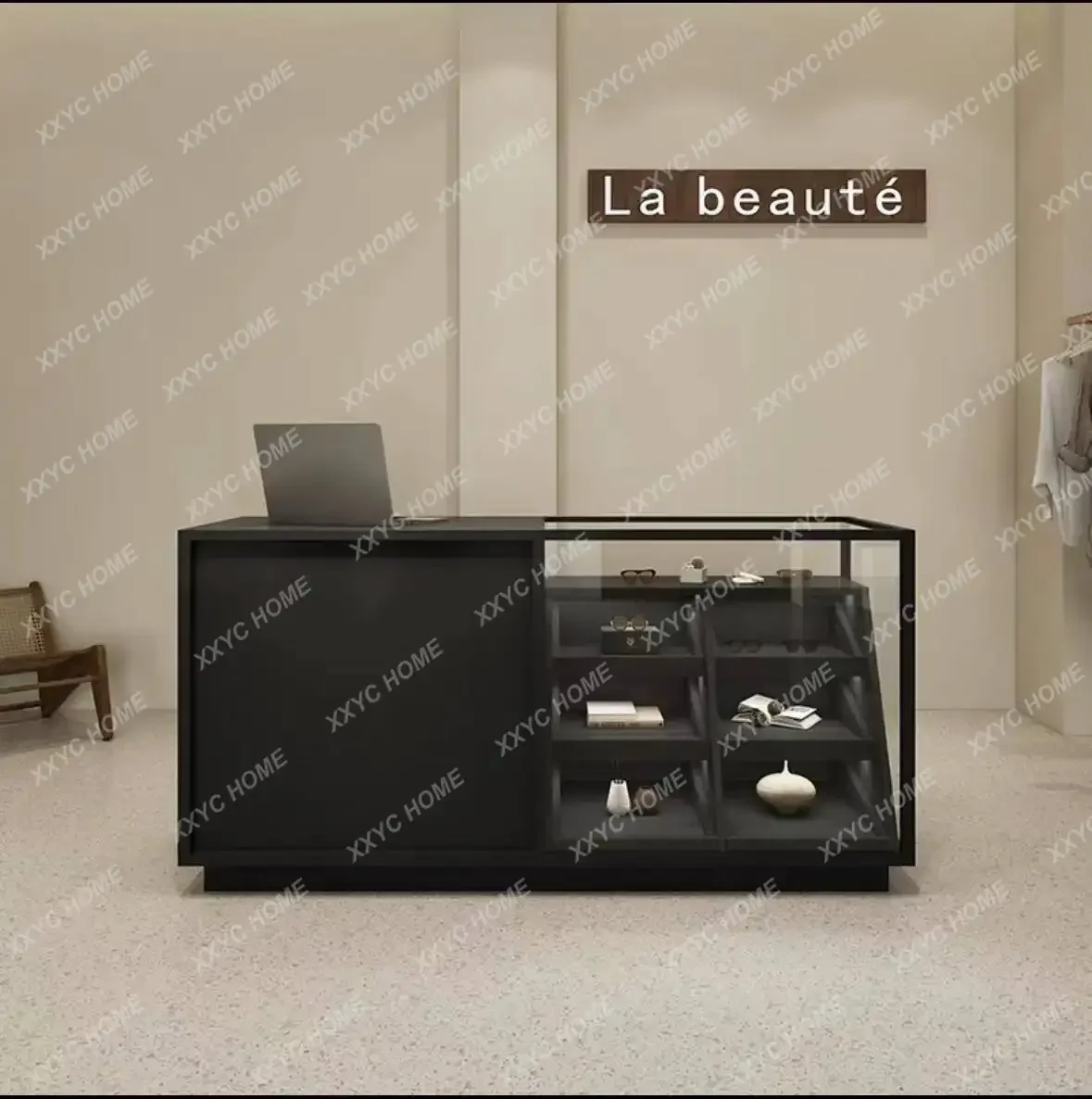 

Clothing Store Island Cabinet Cashier Counter Display Storage Showcase Jewelry Counter