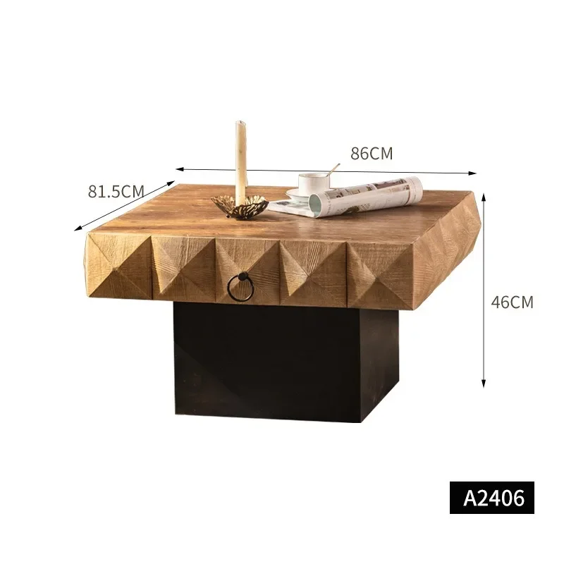 طاولة قهوة مستديرة لغرفة المعيشة الفاخرة الخفيفة، طاولة زاوية الأثاث