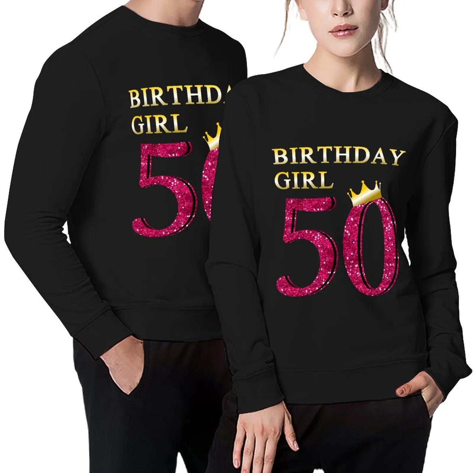 

50 Birthday Girl Pullover korean clothes autumn jacket men clothes for men tracksuit men sweatshirts for
