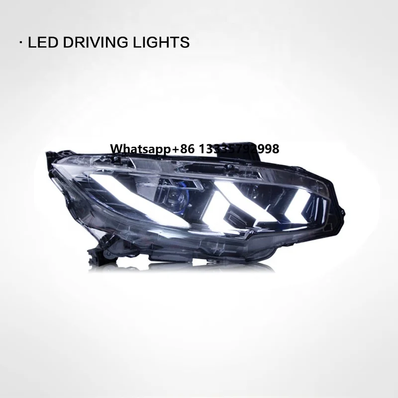 

Suitable for Honda Civic 10th Generation LED Headlight Assembly Modification Daytime Running Light Streamer Turn signal Lamp