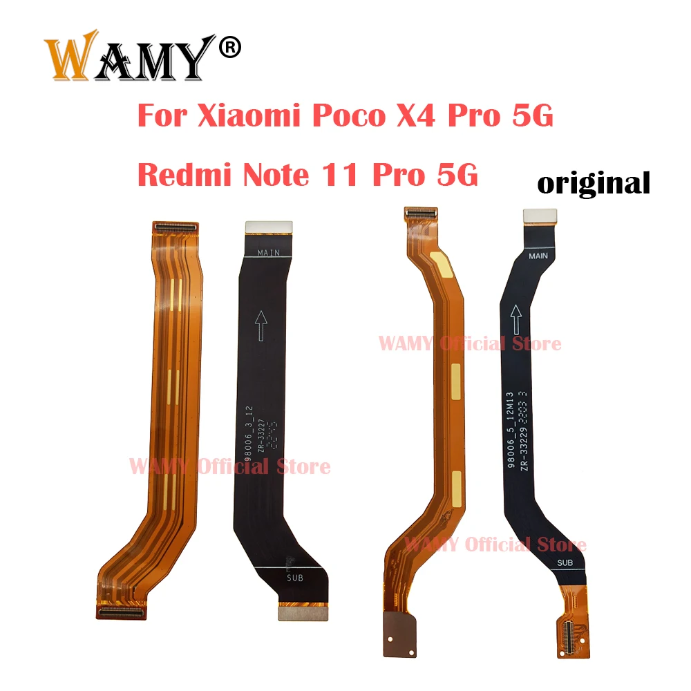 WAMY LCD Display Screen Ribbon Connect Mainboard Flex Cable For Xiaomi Poco X4 Pro 5G / Redmi Note 11 Pro 5G