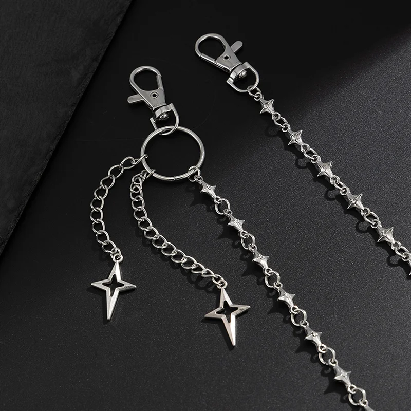 

Креативный брелок-подвеска в стиле хип-хоп готика, поясная цепочка для мужчин и женщин, винтажная цепочка для брюк и джинсов, украшение в стиле хипстер.