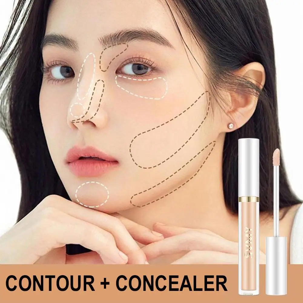4 Colors Waterproof Liquid Concealer Cream Makeup Lightweight Foundation Cosmetics Spots Moisturizing Dark Circles Acne Cov M4R6