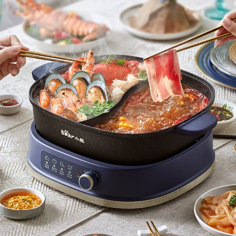 

6L Household Electric Heating Pot 220V Induction Cooker 1600W Separate Plate Detachable Hot Slow DHG-C60D1