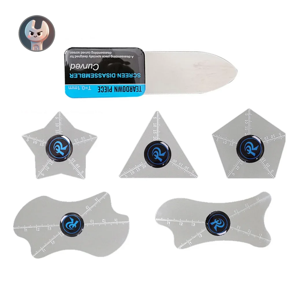 Ультратонкий металлический инструмент для открытия изогнутого экрана для мобильного телефона Ipad, разделение экрана ноутбука 0,1 мм, стальные инструменты для открытия