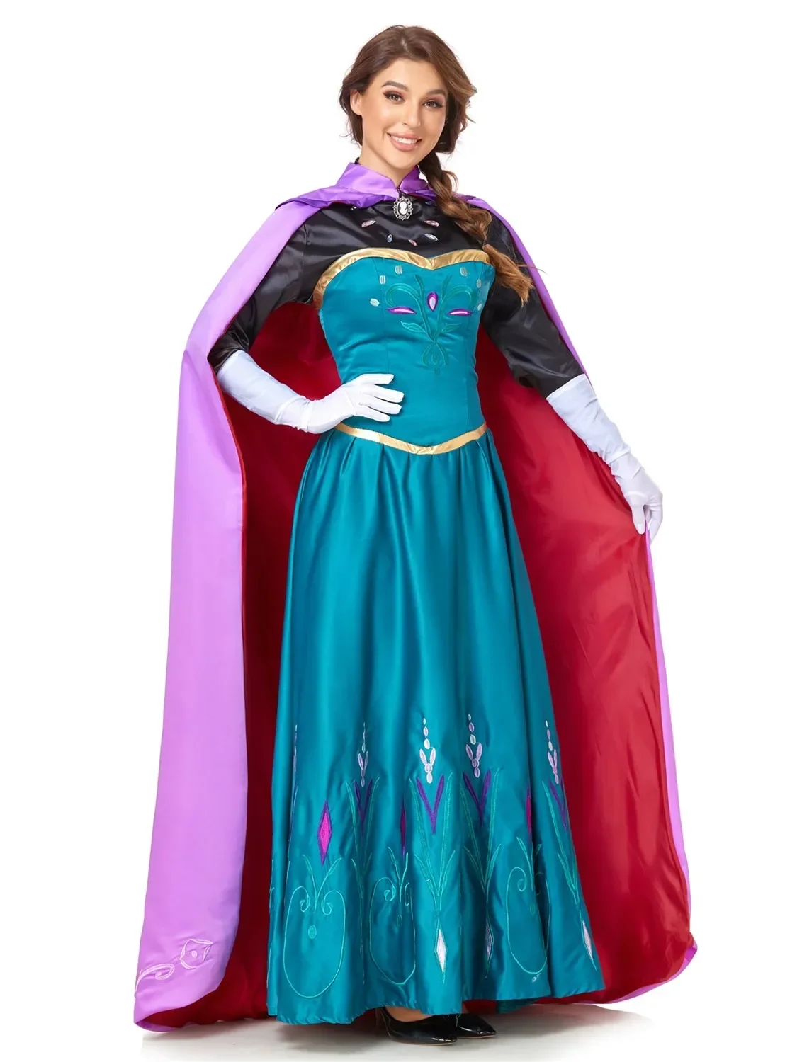 Luxury Halloween Purim Anime Snow Princess Cosplay Costume Christmas Carnival Party Frozen Queen Elsa Masquerade 2025