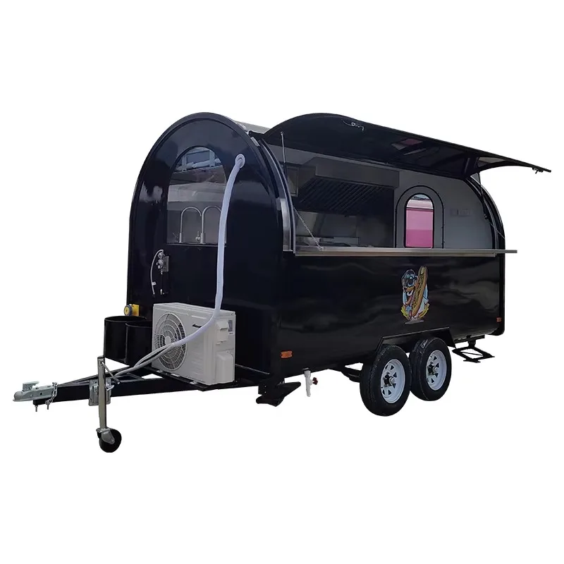 New Mobile 110V/220V Light Rust Resistant Full Kitchen Outdoor Use Food Trailer Ice Cream Pizza Coffee Hot Dog