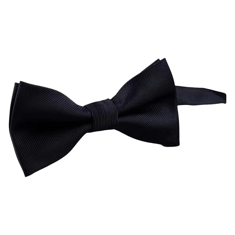 Simple Solid Color Bowknot Bowtie Slim Adjustable Men Ties Satin Formal Classic Ties Cloth Accessories