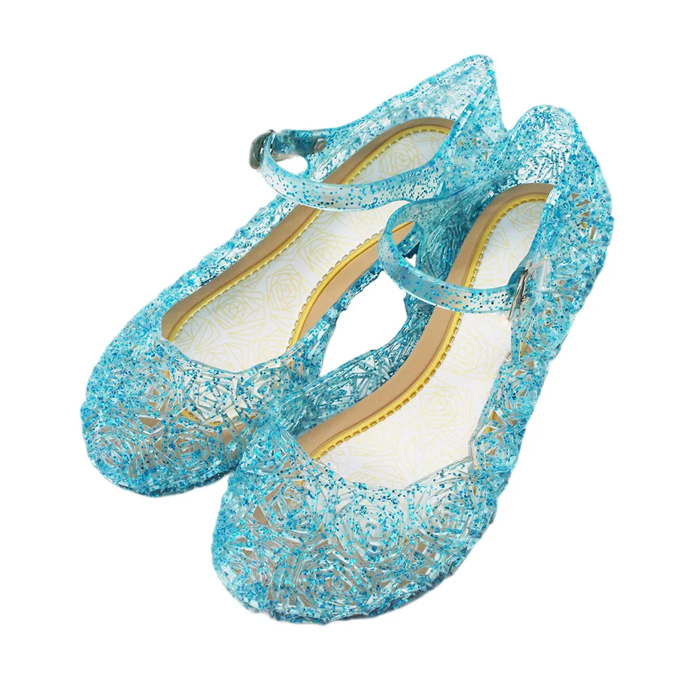 1 par de sandalias para niñas 28 cielo, tacón alto, cómodas, para fiestas y festivales, zapatos de regalo duraderos para niños, sandalias para niñas