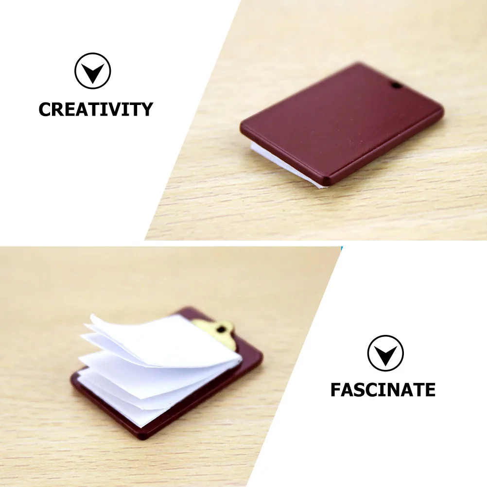 

Simulated WordPad Writing Mini House Model Adornment Miniature Brown Board Child
