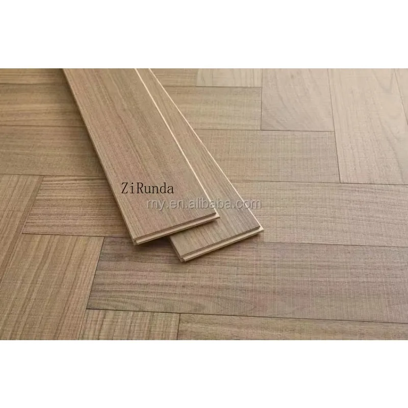 نسخة مخصصة من الباركيه الصلب هندسة الأرضية المتعرجة الرجعية عالية الجودة لتزيين المنزل على الطراز العتيق #3