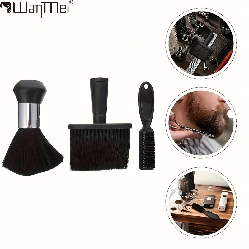 

Набор парикмахерских щеток WANMEI, парикмахерские чистые щетки для шеи, щетка для стрижки, щетка для чистки волос, принадлежности для укладки волос для парикмахерской