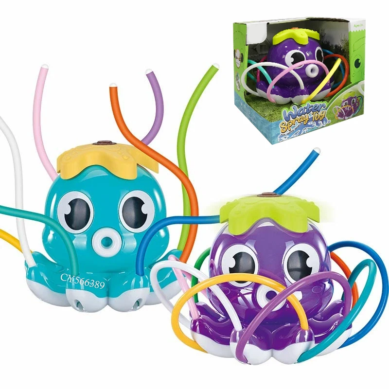 Outdoor Water Spray Toys Water Sprinkler Octopus Water Toy Summer Backyard Games For Kids