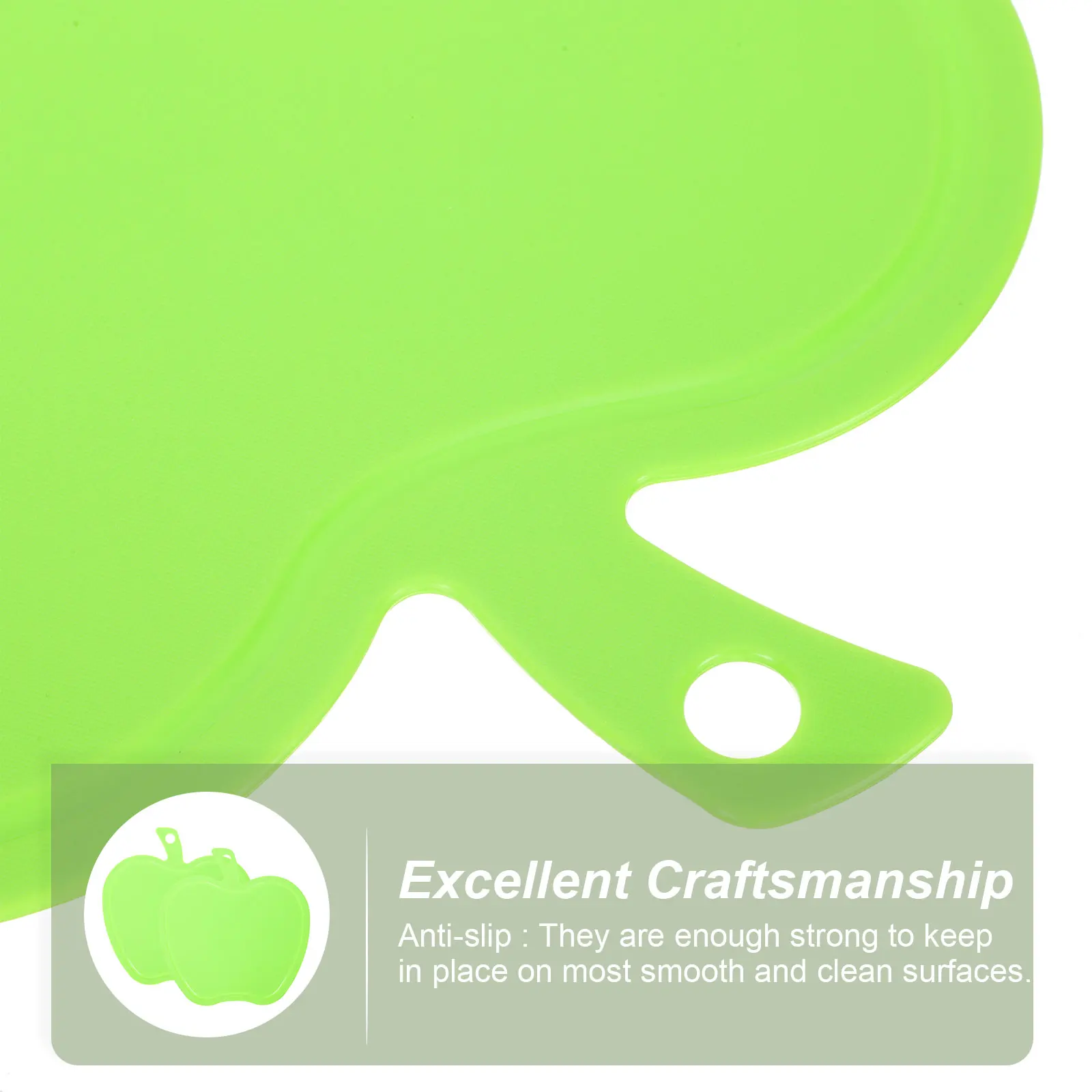 

2pcs Apple Cutting Board High-Density Plastic Kitchen Tool Heat Resistant Lightweight Portable Chopping Board For Outdoor Bbq