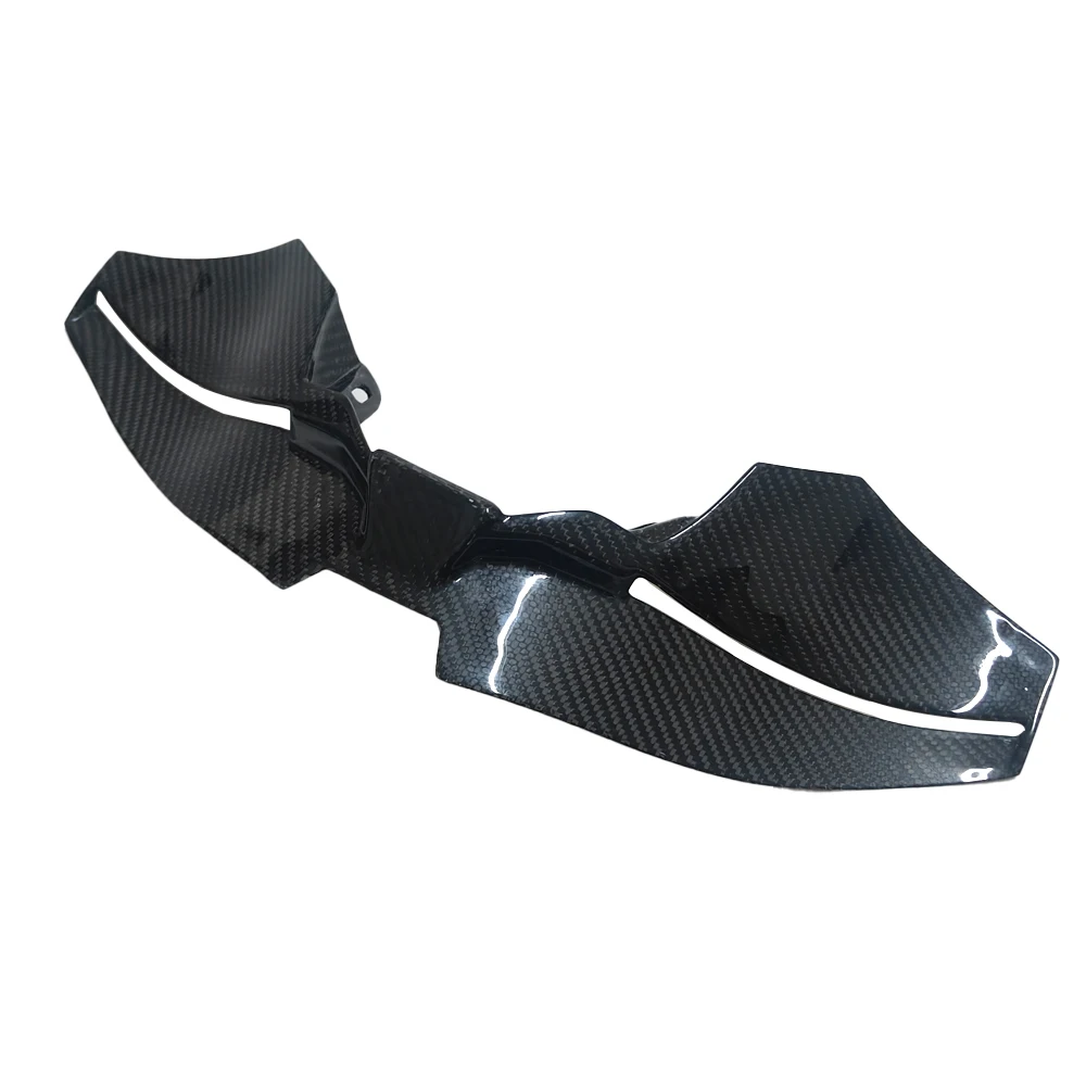 لياماها MT09/SP 2021-2023 2022 ألياف الكربون الجبهة عارية downforce المفسدين الجناح الهوائية منقار الأنف مخروط تمديد القلنسوة #5