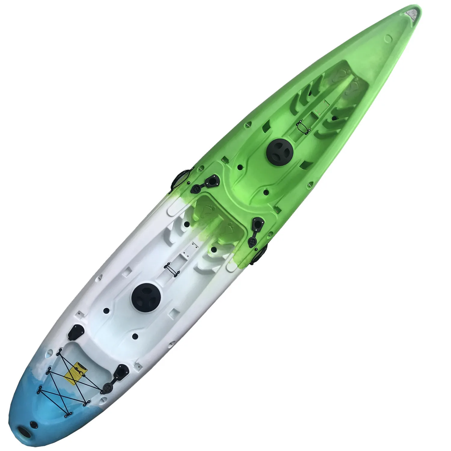 2-Person Kayak   Hard Plastic Sit Top Tandem Paddle Fishing Canoe for Beginners
