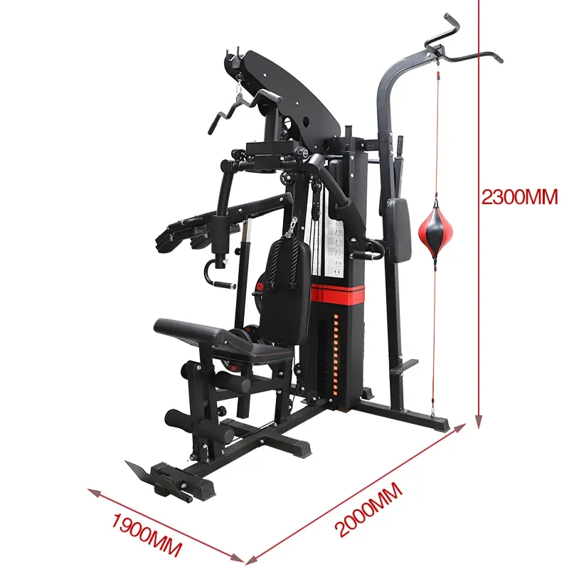 High Quality  multi function home gym fitness equipment three station home gym with squat machine