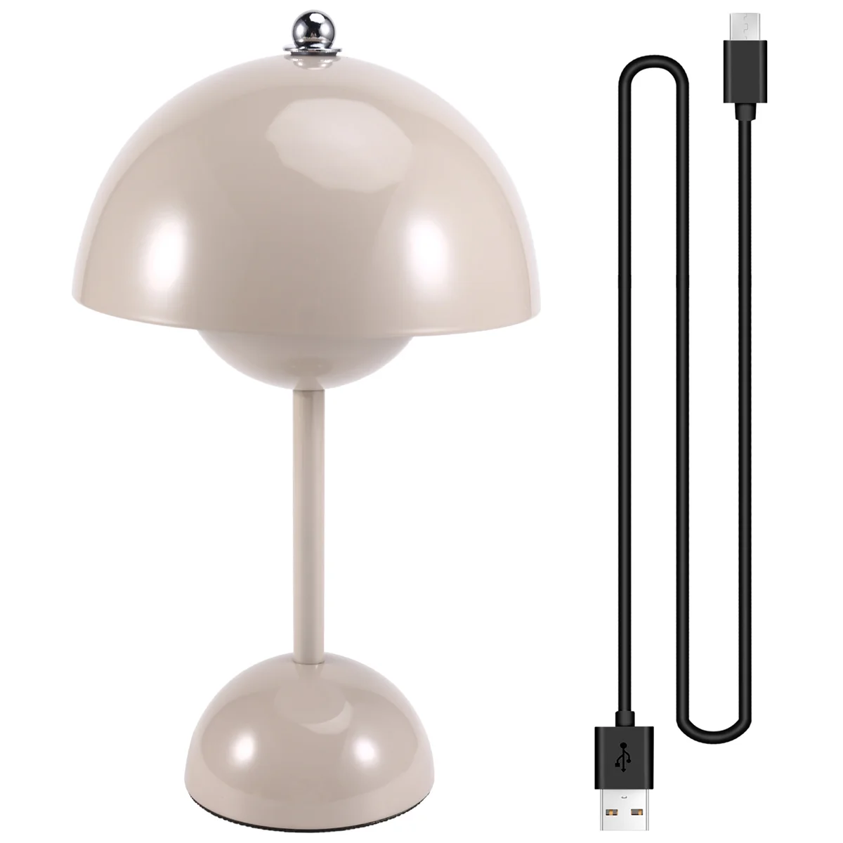 ใหม่เห็ดดอกไม้ Bud LED แบบชาร์จไฟได้โคมไฟตั้งโต๊ะ Night สําหรับห้องนอน Touch NightLight ตกแต่งโมเดิร์นเรียบง่าย
