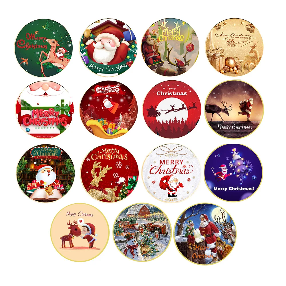 

Merry Christmas Collectible Silver Gold Souvenir Coin Santa Claus Pattern Collection Art Commemorative Coin