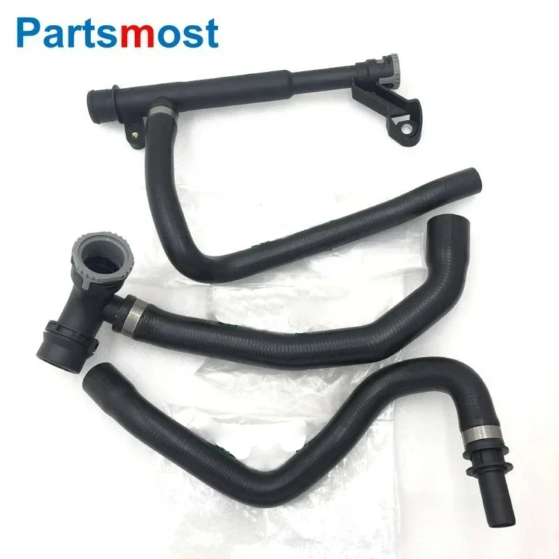 

Oil Cooler Outlet Hose Bottom to Water Pump For 3.2L Land Rover LR2 Volvo Thermostat to Radiator Pipe LR005563 LR005564 LR005566