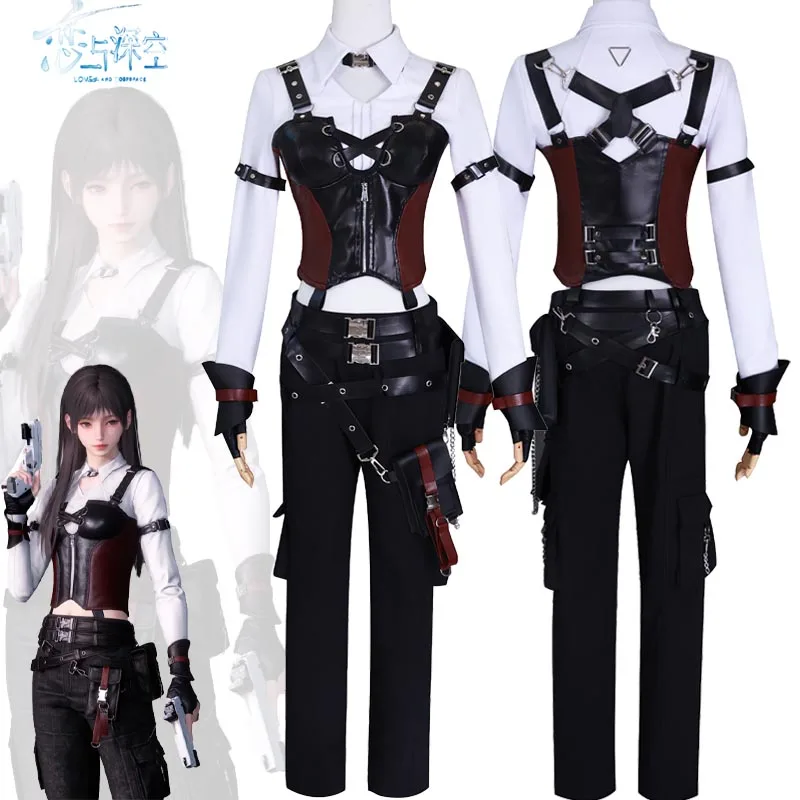 

Love and Deepspace Hunter Heroine Cosplay Costume Deepspace Hunter Combat Uniform Full Set Suit Halloween Party Outfit for Women