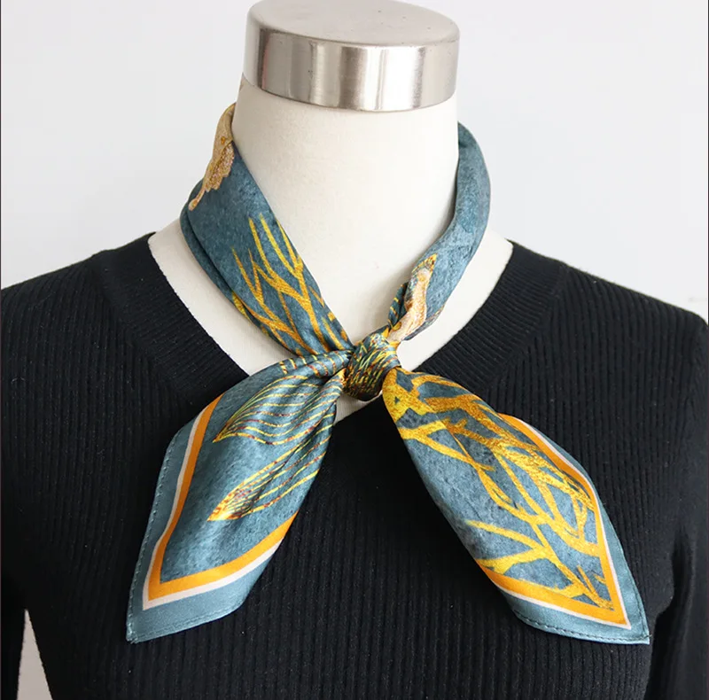 

Шелковый платок Winsleter для женщин, 100% натуральный шелк, элегантный, 53*53 см, с рисунком в стиле масляной живописи, модный нежный платок, подарок для мамы, новинка весны 2026, A62016CC