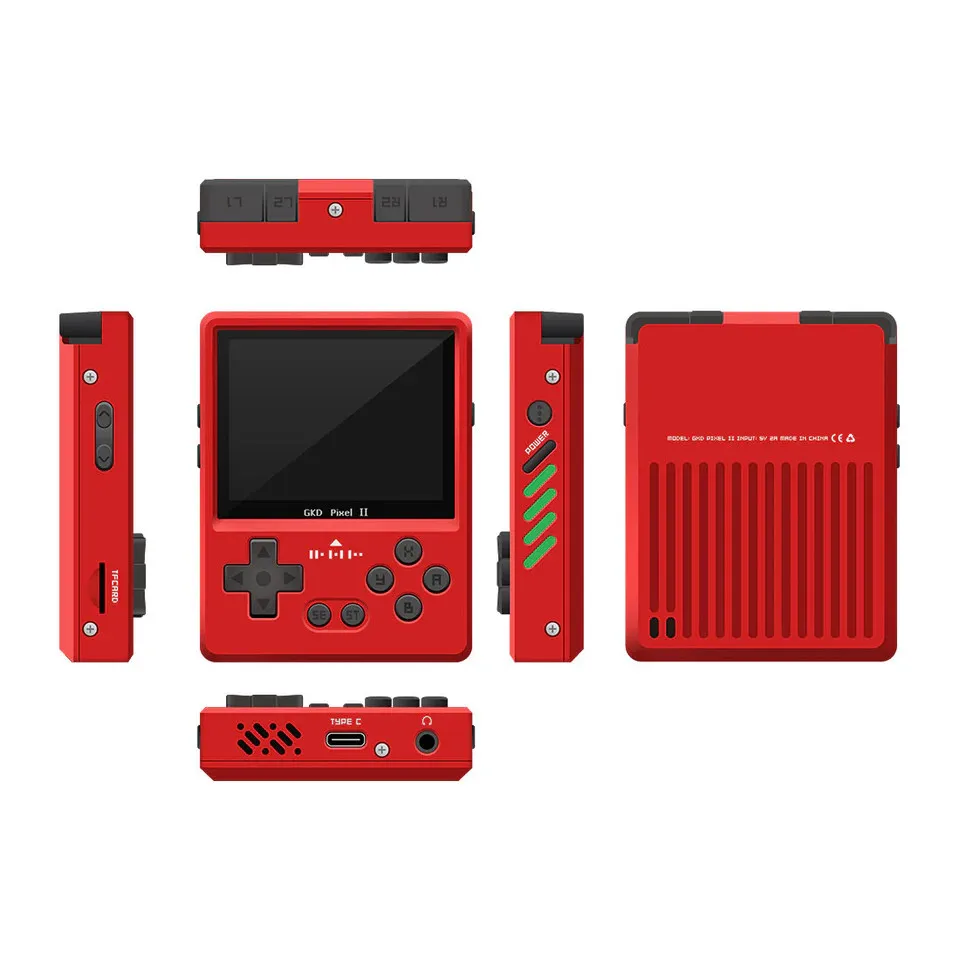 Pixel 2 Metal Game Console 2.4in Retro Handheld