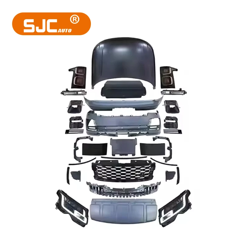 

SJC for Land Rover Range Rover Vogue Bodykit 2013-2017 Upgrade to 2018 Front Rear Bumper Grille Headlight Taillight Body Kit