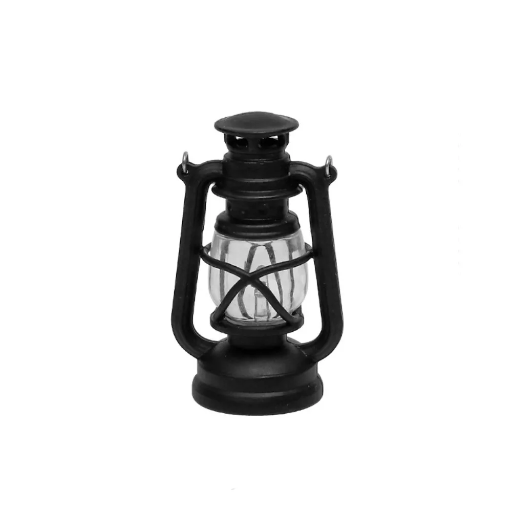 Retro LED Electronic Candle Light Flameless Creative Outdoor Hanging Small Lanterns with Hook Smokeless Christmas Tree Decor