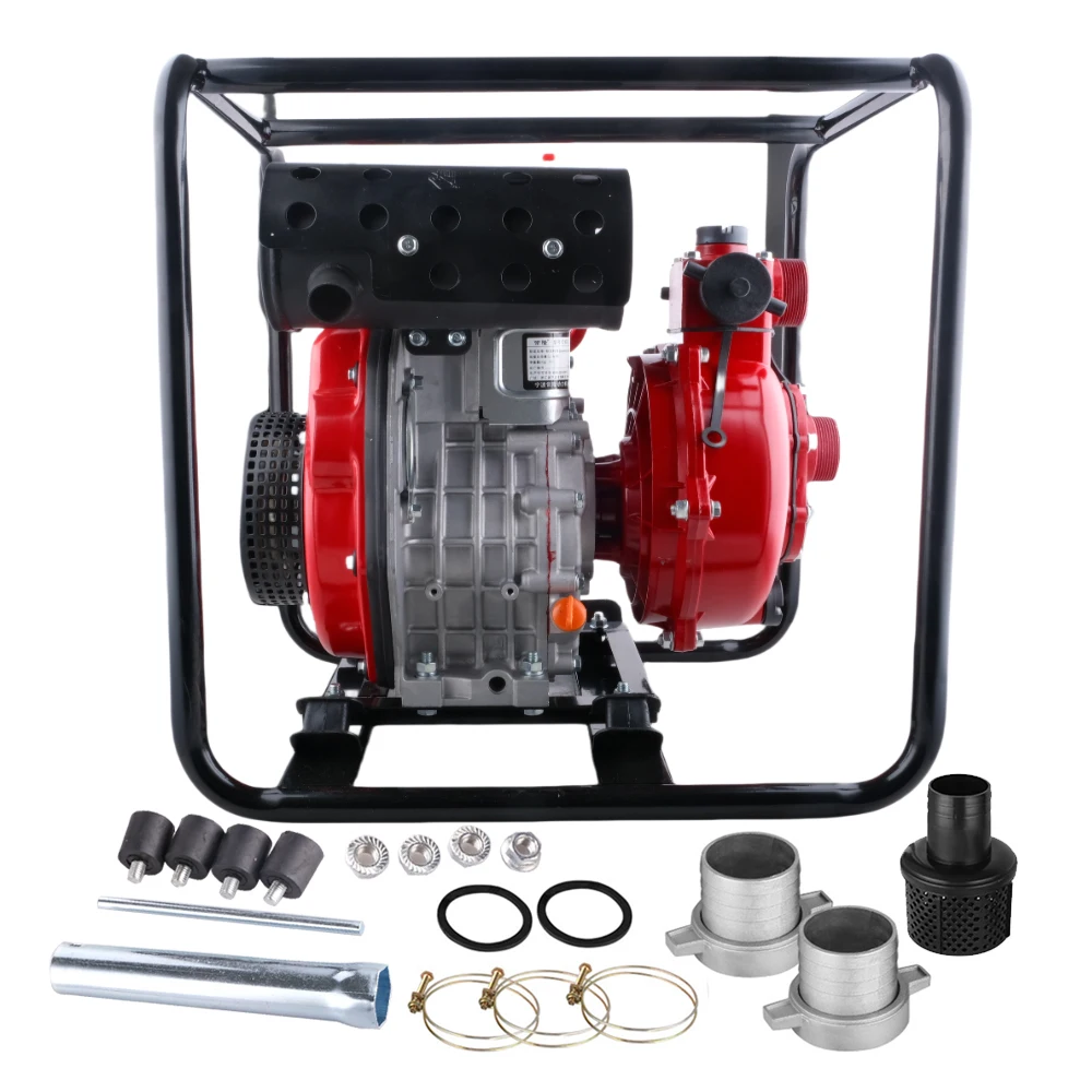 

2-inch Double Leaf Wheel 178F Manual Start Price Diesel Engine Water Pump Set 6.5 Hp Diesel Engine Water Pump
