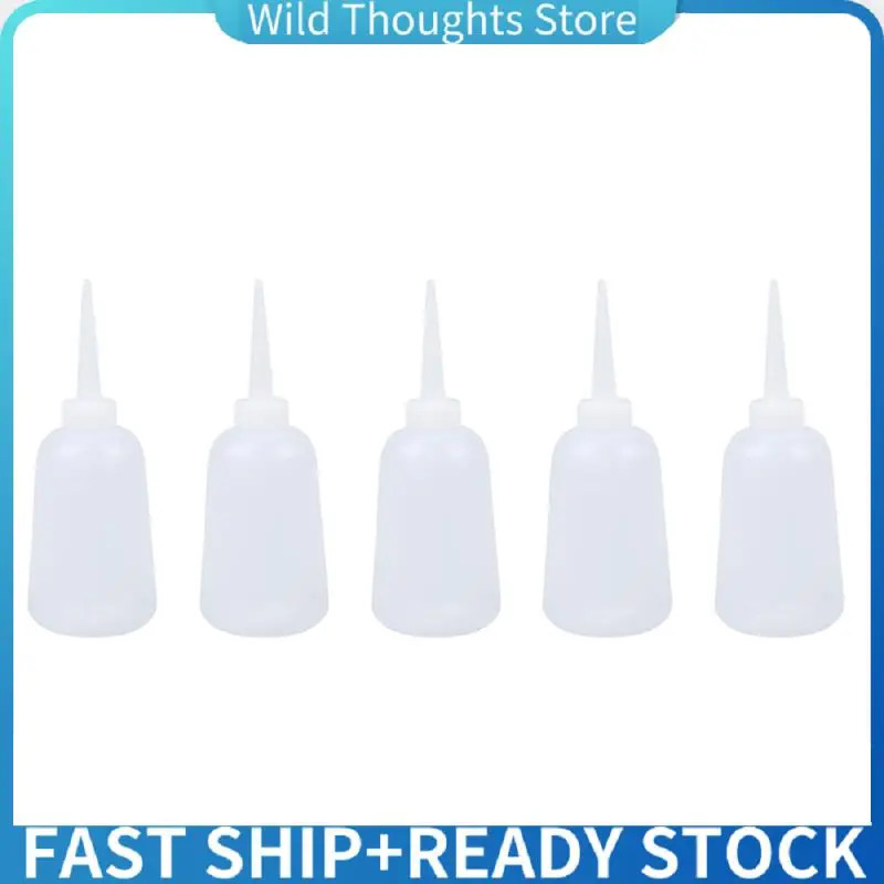 

5X Clear White Plastic Sauce Oil Liquid Dispensing Squeeze Bottle 300Ml-[Qahk]
