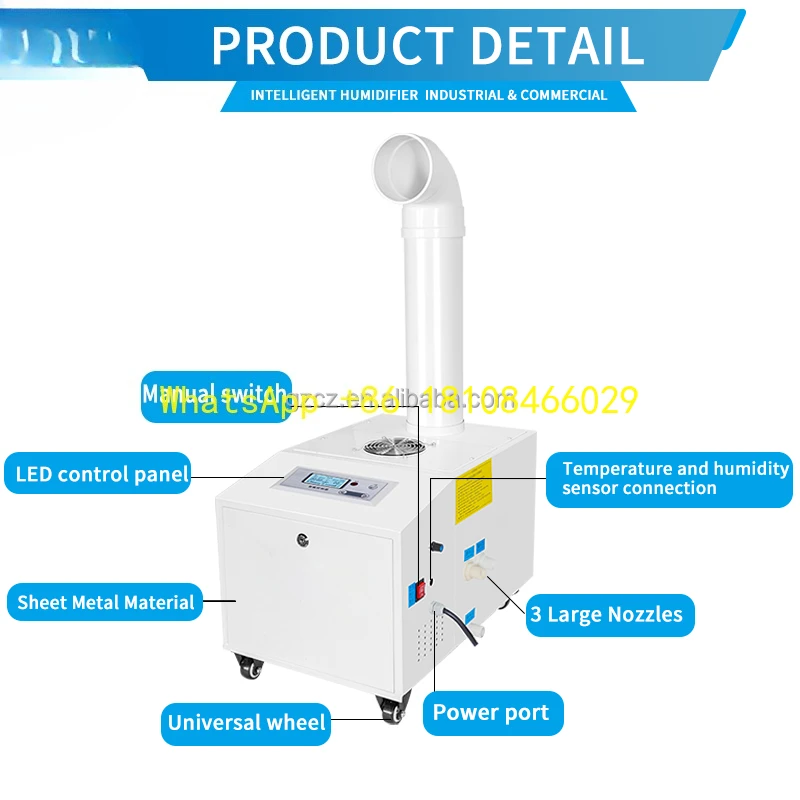 

Large Mist Sprayer Mushroom Large Humidifier 56L/H Ultrasonic Industrial Humidifier