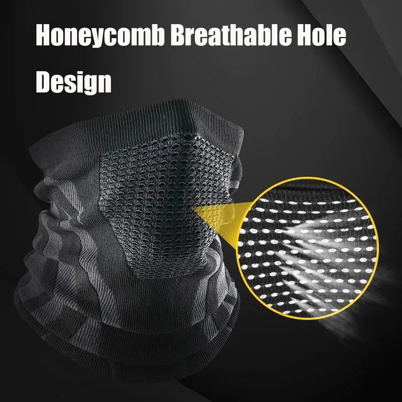 Unisex Winter Breathable Warm Ski Mask Bike Motorcycle Half Face Mask Scarf Outdoor Sports Running Hiking Fishing Cycling Mask