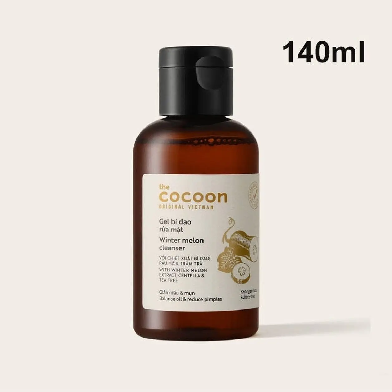 Cocoon Winter Melon Cleanser BHA Salicylic Acid oil Control Deep Cleanse Reduce Breakouts Soothe